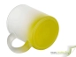 Mobile Preview: Glastasse satiniert mit Farbverlauf - Limonengelb