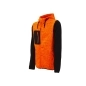 Mobile Preview: Sweatshirtjacke mit Kapuze Modell RAINBOW in Orange Fluo