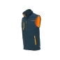 Preview: Softshell Weste Modell UNIVERSE in Deep Blue Orange