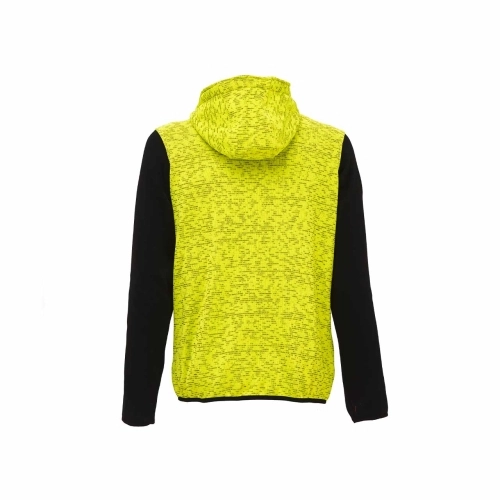 Sweatshirtjacke mit Kapuze Modell RAINBOW in Yellow Fluo