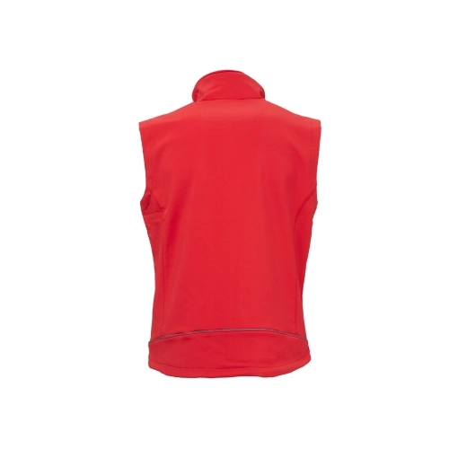 Softshell Weste Modell CLIMB in Red Magma