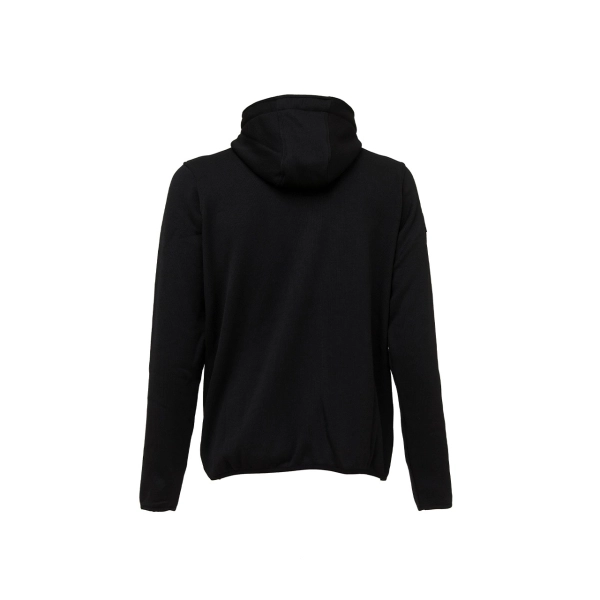 Sweatshirtjacke mit Kapuze Modell RAINBOW in Schwarz Carbon