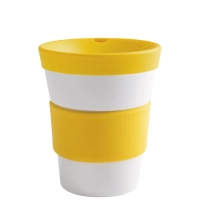 KAHLA To Go cupit Becher 0,35 l + Trinkdeckel sunny yellow